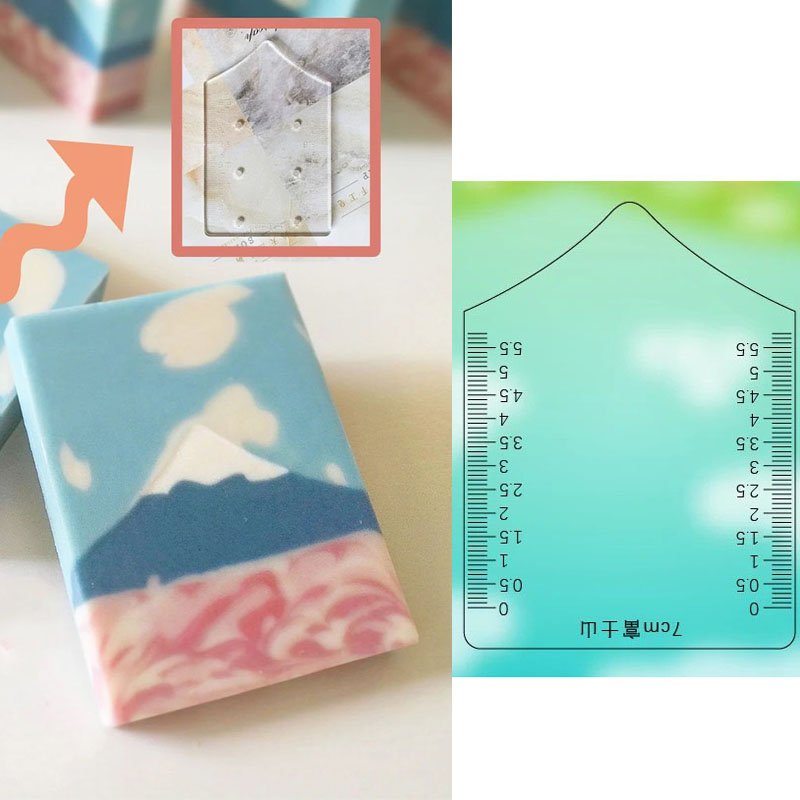 Soap Making Hobby - Moutain Pattern Scraper Rib Soap Making
