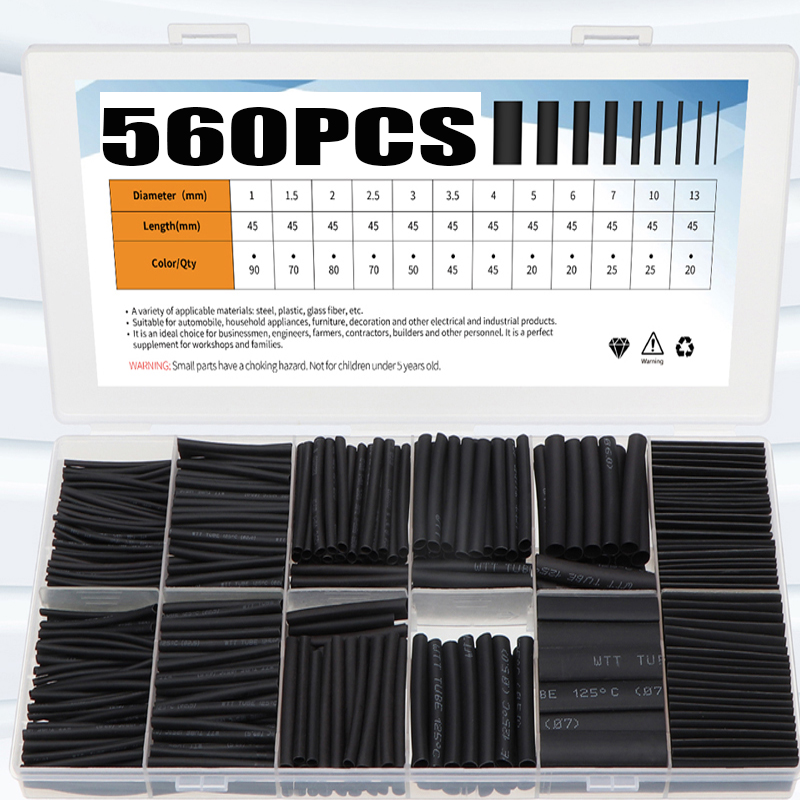 Shrink Wrap Pvc - 560pcs Heat-shrink Tubing Thermoresistant Tube Heat