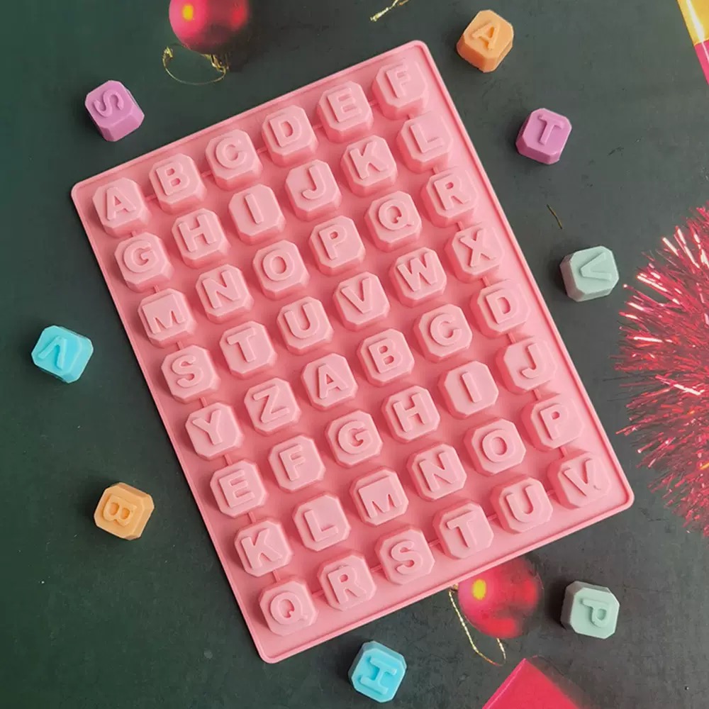 Soap Making Kit - 48 Letter Enghish Alphabet letter Silicone