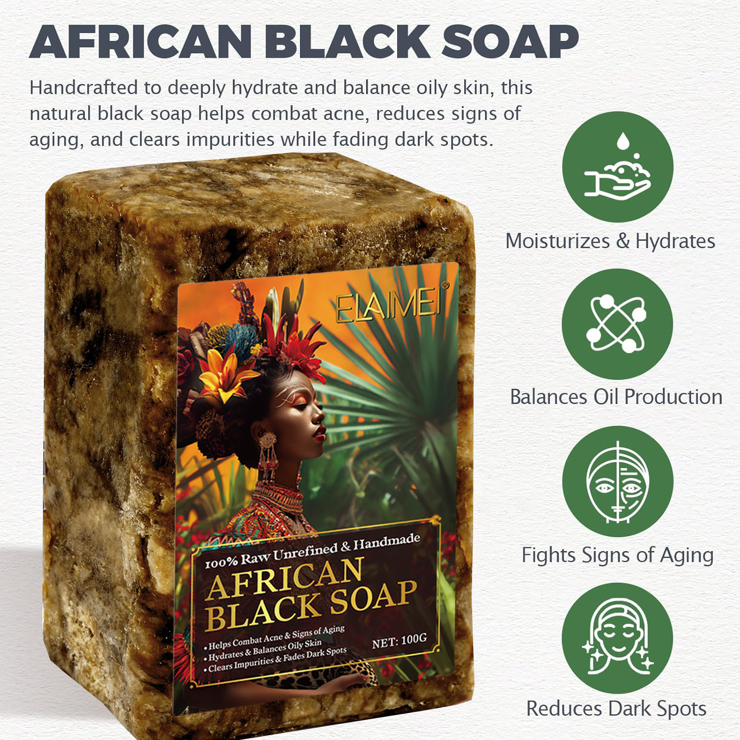 Raw African Black Soap for Oil - Coconut Oil Refined review and price