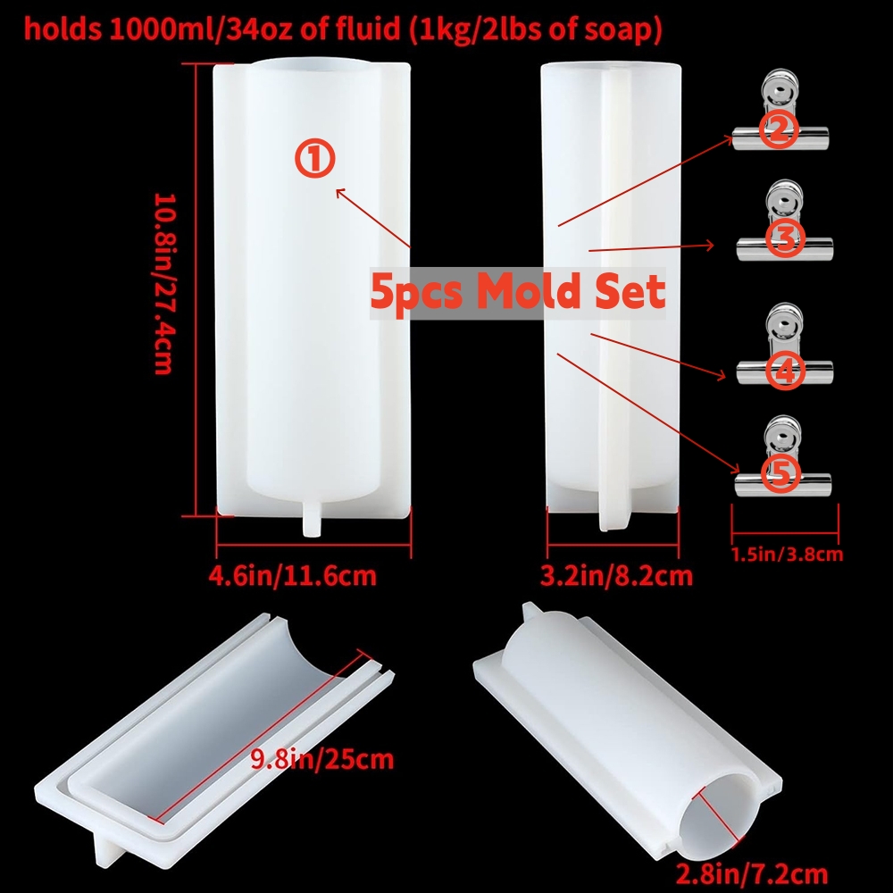 Big Cylinder Tube Soap Mold wi - Soap Making Books review and price
