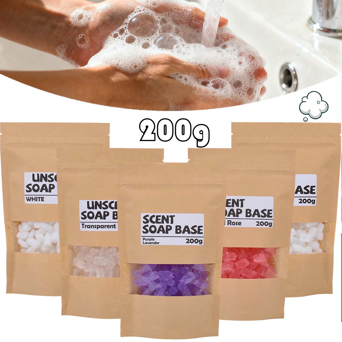200g Scented Soap Base Glyceri - Soap Making Supplies Wholesale review and price