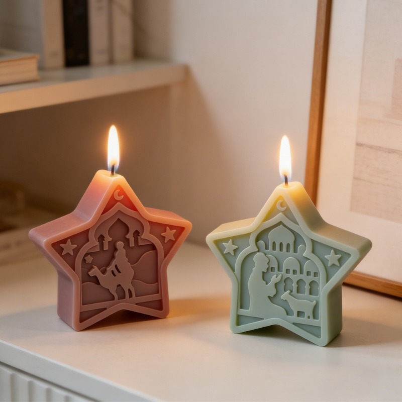 mosque candle mold soft star m - Soap Making Gel review and price