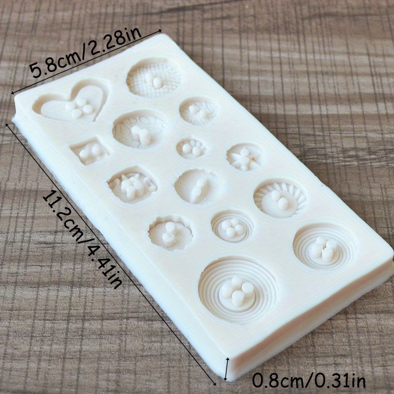Buttons Shape Silicone Mold Si - Soap Making Kit review and price