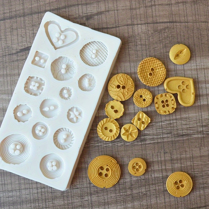 Buttons Shape Silicone Mold Si - Soap Making Kit review and price