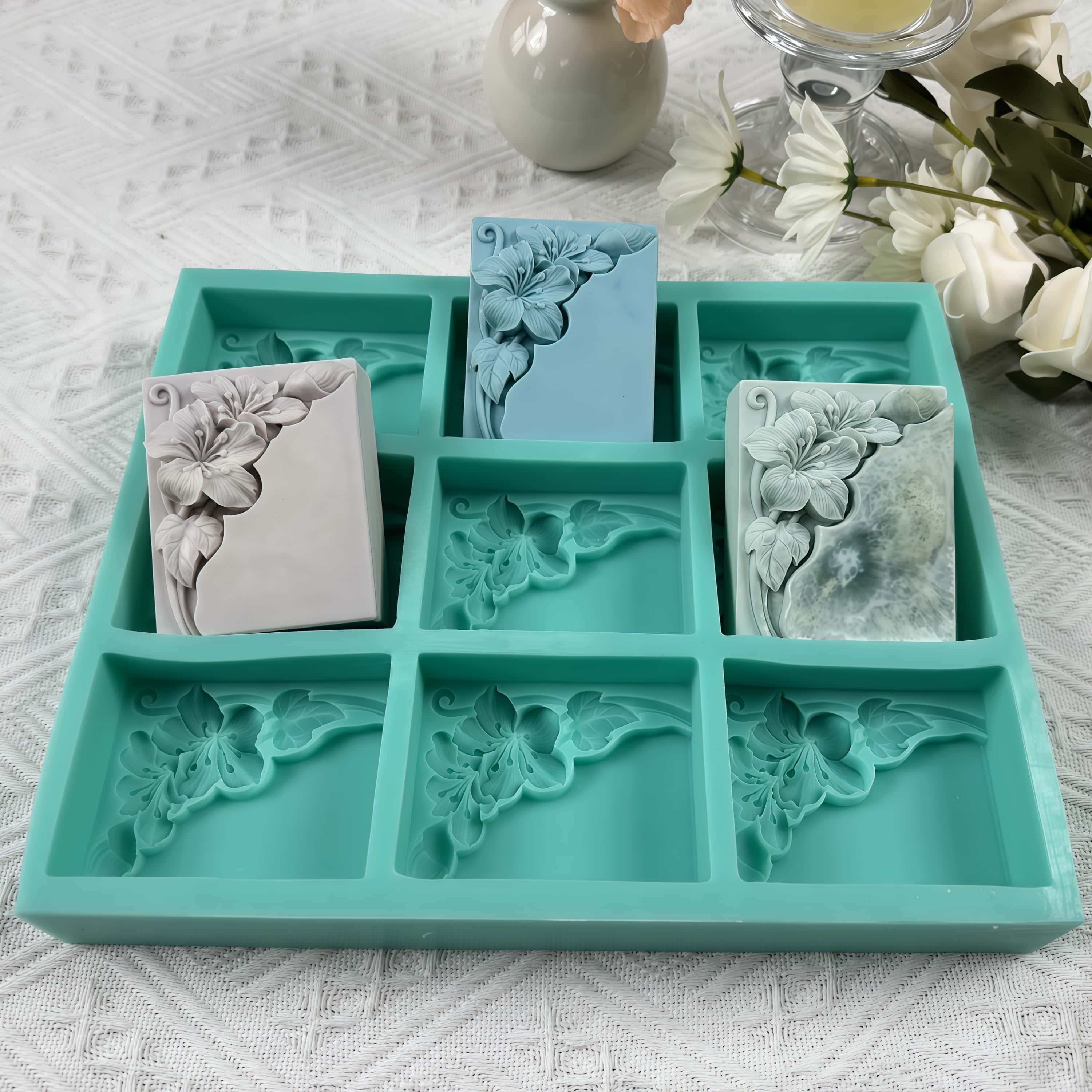 9 Cavities Tung Flower Soap Mo - Soap Making Books review and price