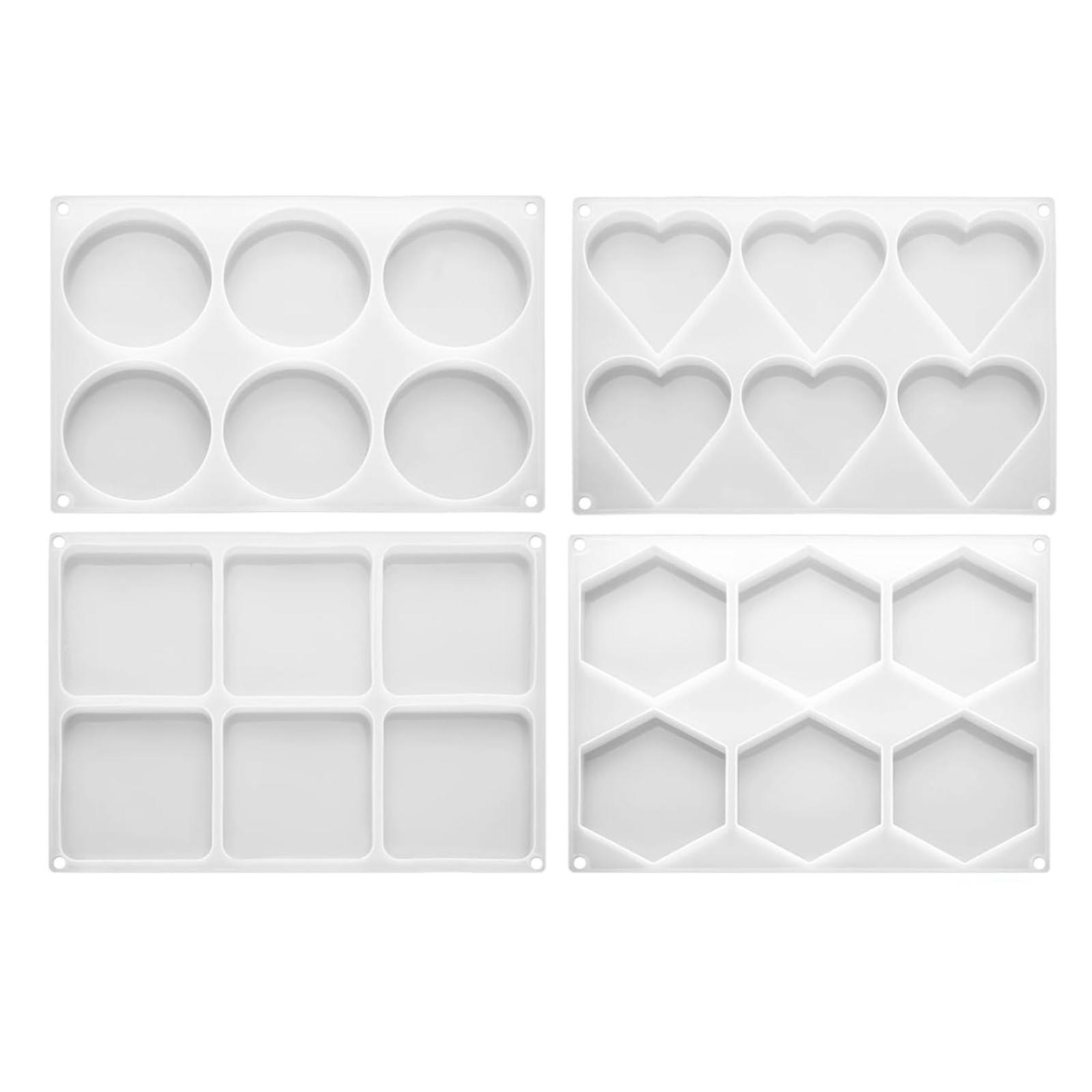 4Pcs Deep Resin Coaster Molds  - Soap Making Gel review and price