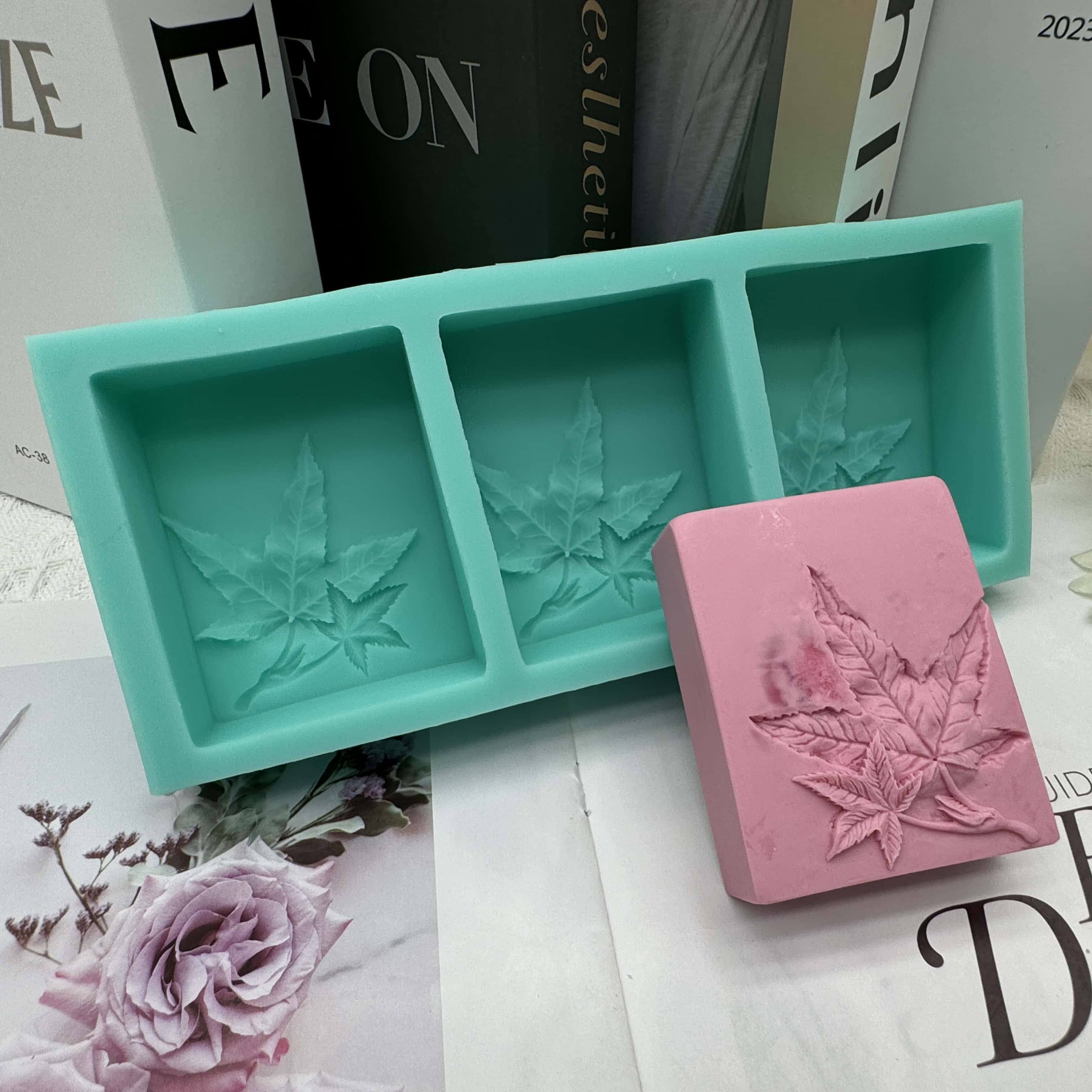 3 Cavities Flower Soap Molds,  - Soap Making Books review and price