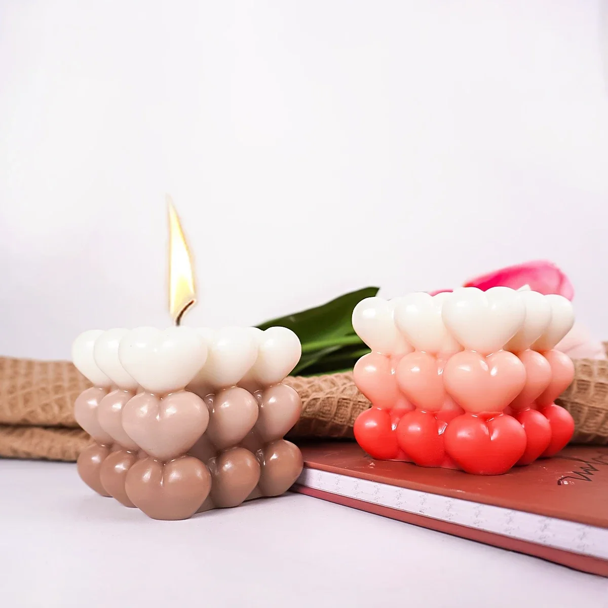 love bubble candle silicone mo - Soap Making Gel review and price