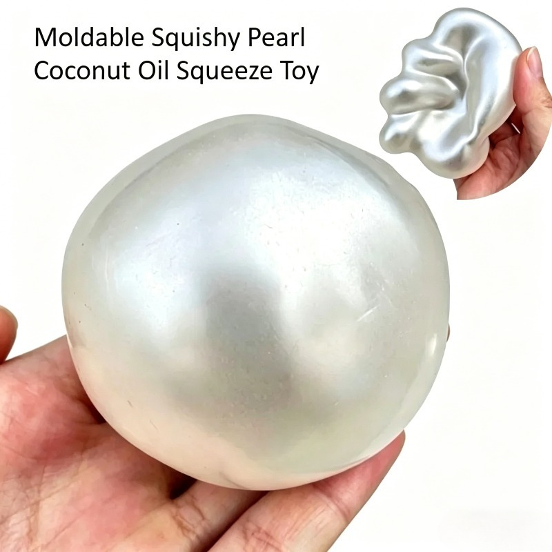Moldable Squishy Pearl Coconut - Coconut Oil Refined review and price