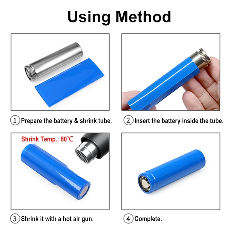 100~1000pcs PreCut 18650 Batte - Shrink Wrap Pvc review and price